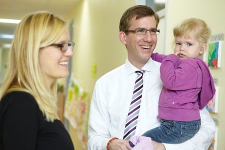 Glücklicher Vater mit Tochter